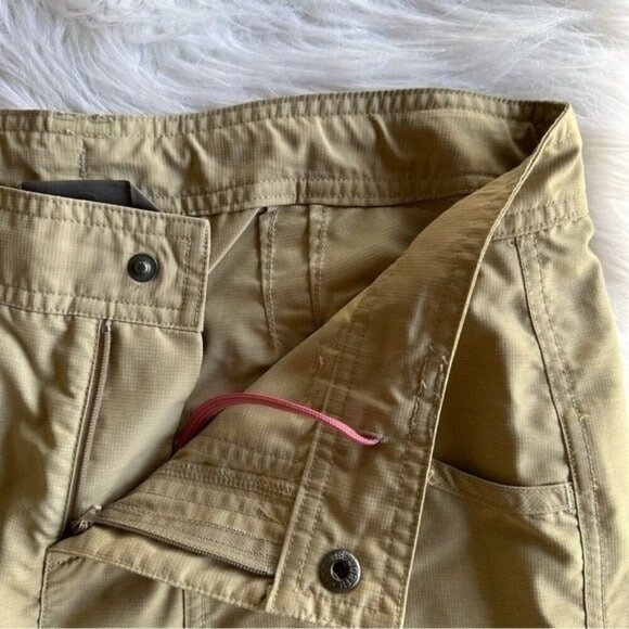 The North Face Pants Adjustable Leg Tan Nylon Ripstop Hiking  Active 8 Regular - Picture 4 of 9